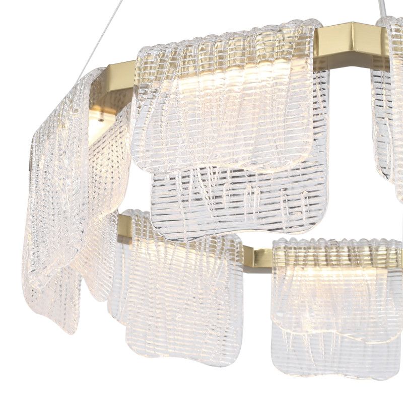 Подвесная люстра 60*150 см, 1*LED*54W, 4000K, ST-Luce Voile SL6021.203.54, золотой