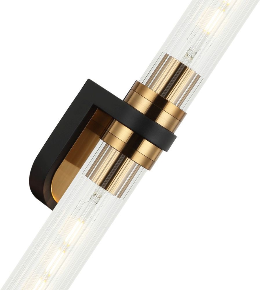 Светильник настенный 60 см, Stilfort 2200/00/02W, бронза-черный