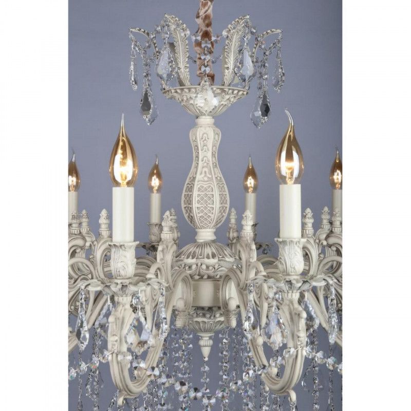 Подвесная люстра 90*77-77 см, 12*E14, 40W, Omnilux Omnilux 744 OML-74403-12, бежевый