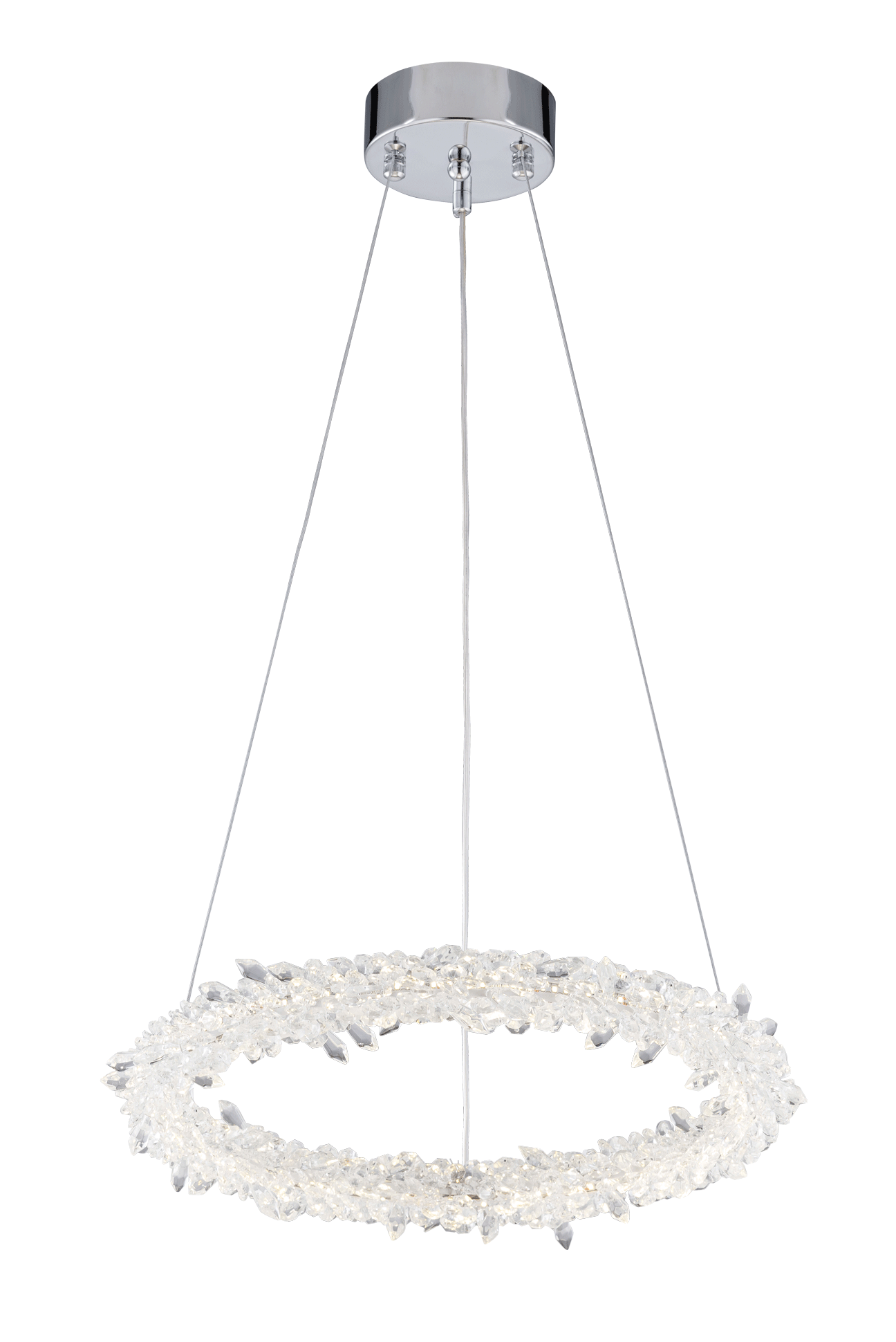 Люстра  400*60-1300, LED, 40W  4000K NewRgy LED 494P-D400 WH, WH