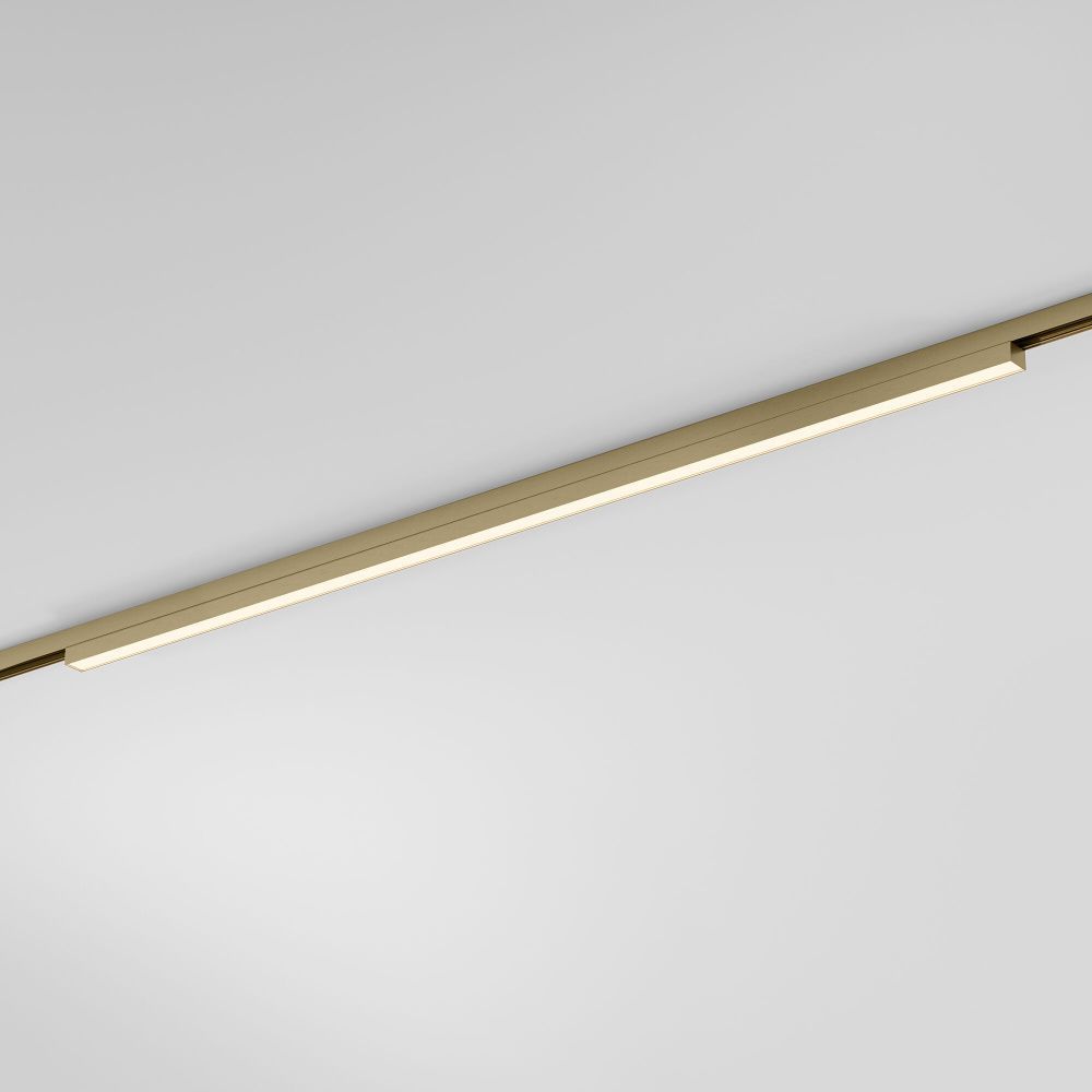 Трековый светильник магнитный 60*2*3 см, LED, 24W, 3000K, Elektrostandard Line Magnetic 85527/01, латунь