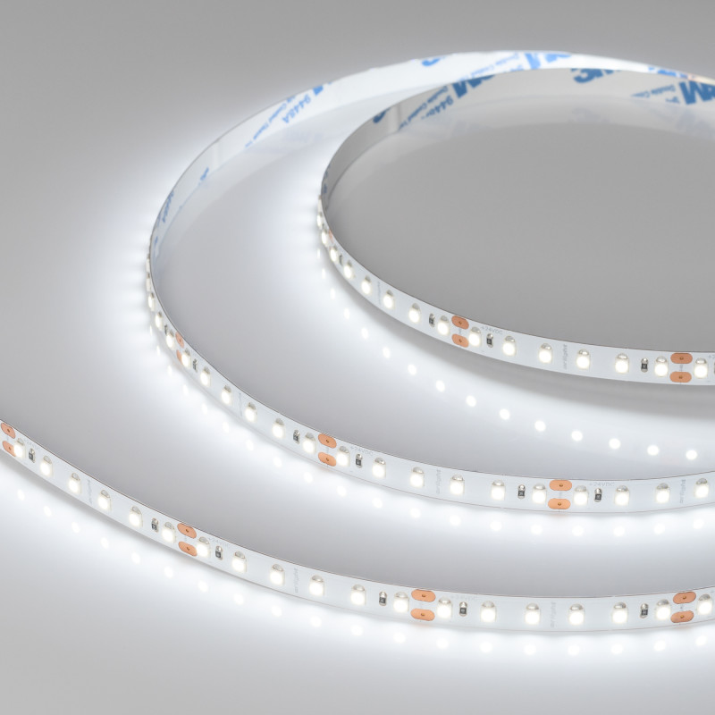 Лента NT-A120-8mm 24V White6000 (9.6 W/m, IP20, 3528, 5m) (Arlight, Открытый) 033525. Цена указана за 5 метров. Продается кратно 5 метрам.