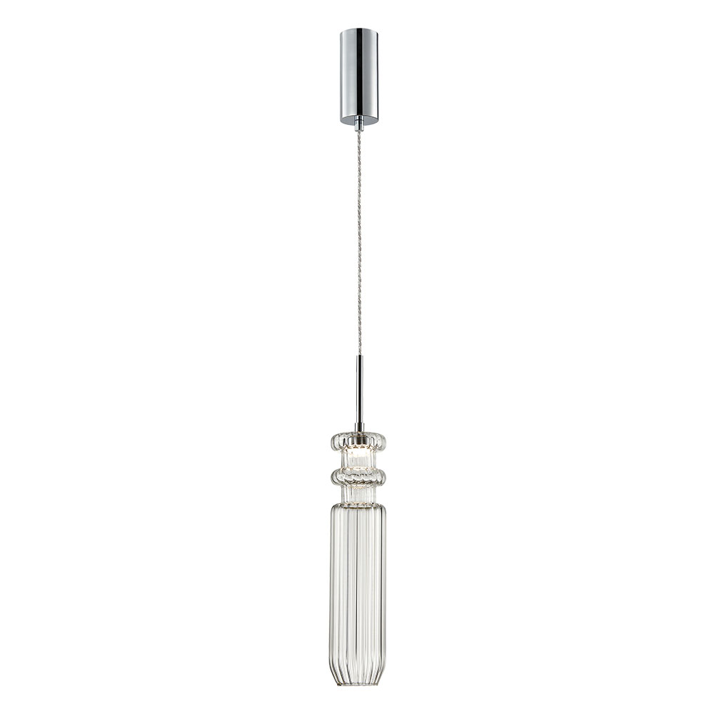 Подвесной светильник 47*47*8 см, 1*LED, 4W, 3000K Arte Lamp Crystal A2942SP-1CC, Хром
