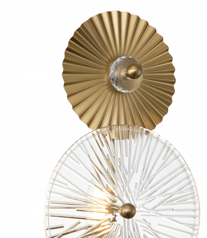 Настенный светильник 200*150*480 мм, 1*E14 латунь Indigo Miele V000022, 12021/A/1W Brass