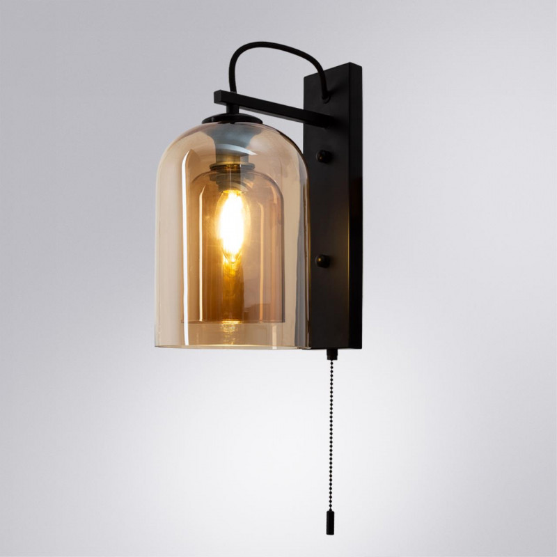 Светильник 30 см, Arte Lamp Paio A7015AP-1BK, черный