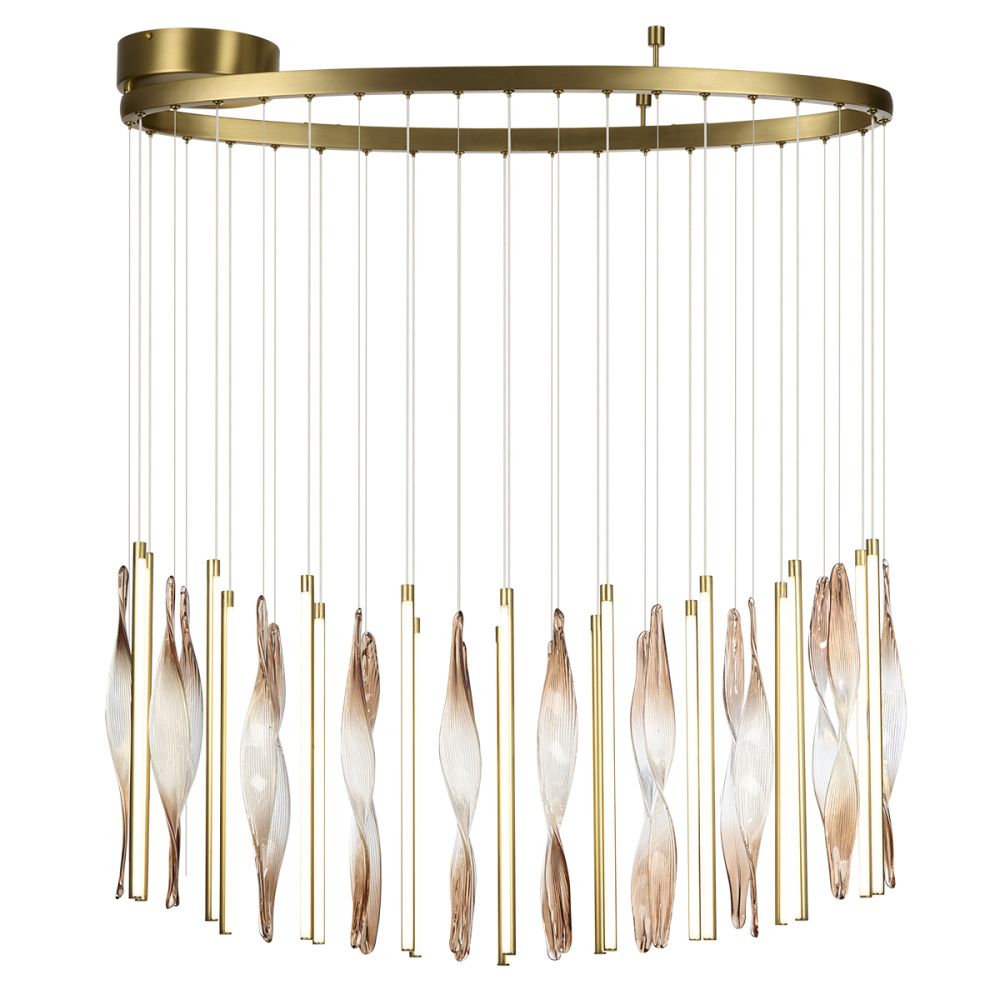 Светильник 96 см, 118W, 3500K, Odeon Light 5468/118L, латунь