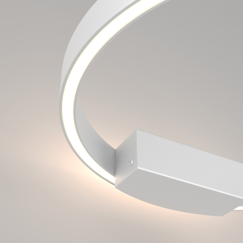Бра 5*40*40 см, LED, 24W, 3000К-4000К, Maytoni Rim MOD058WL-L25WK белый