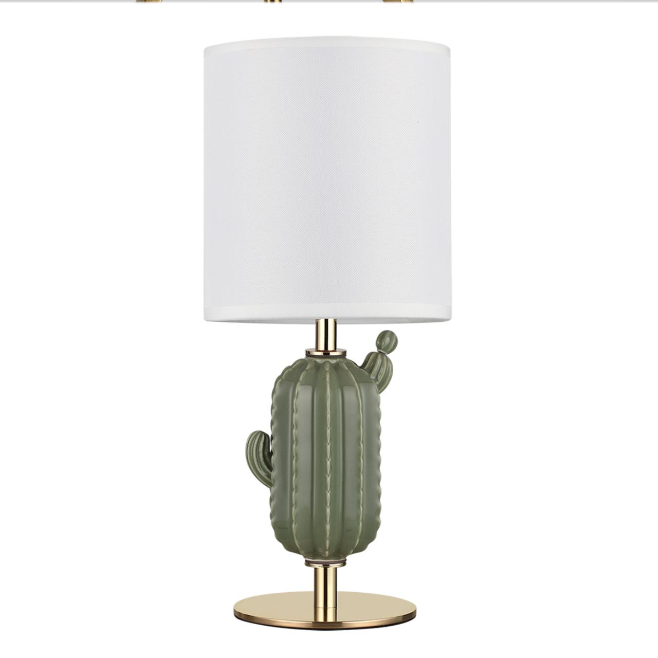 Настольная лампа *E27*1*40W Odeon Light Cactus 5425/1TA, золотой, кактус
