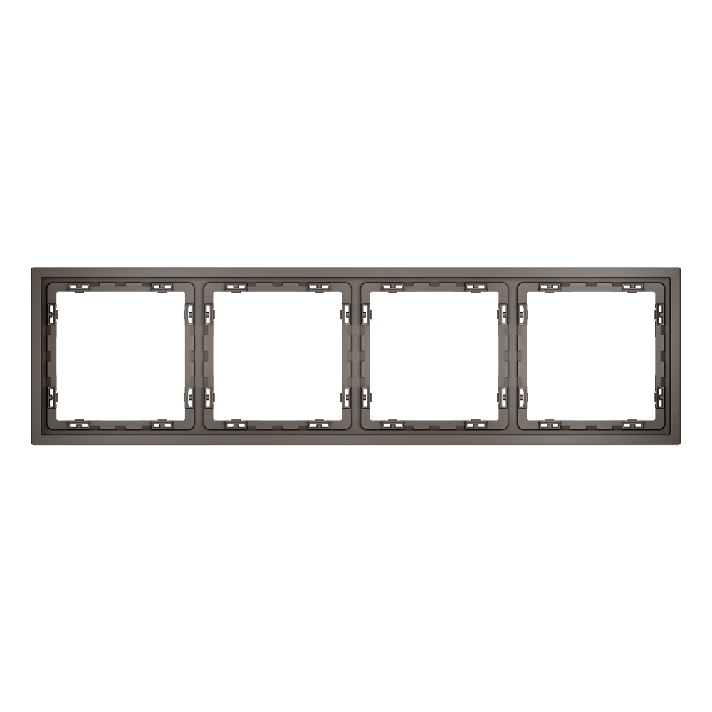 Рамка пластиковая S70 на 4 пост, капучино Voltum VLS100414