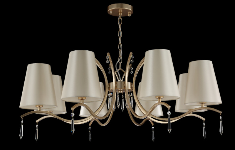 Люстра 95 см, Crystal Lux RENATA SP8 GOLD Золотой