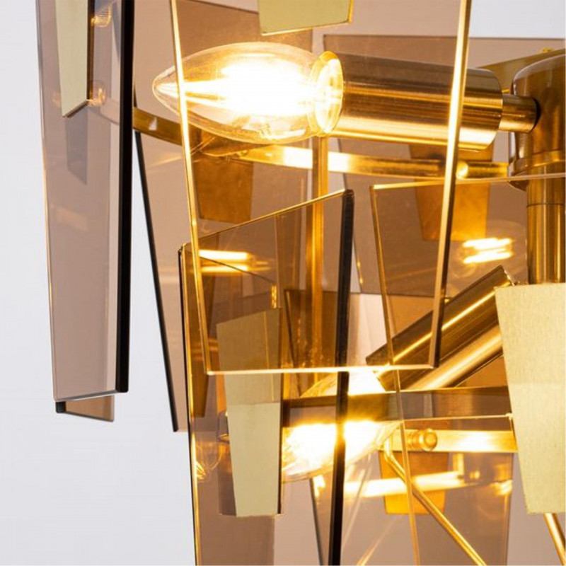 Светильник подвесной 48*48 см, 6*E14 полированная медь Arte lamp Sophia A4066LM-6PB