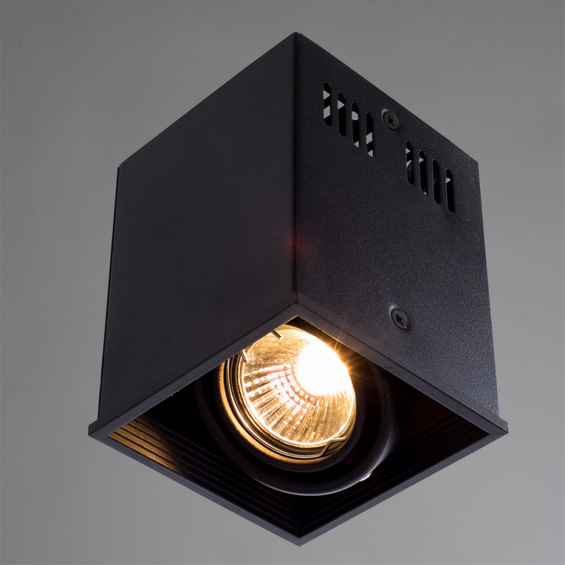 Врезной светильник Arte Lamp Cardani A5942PL-1BK, черный, 10*10*12 см