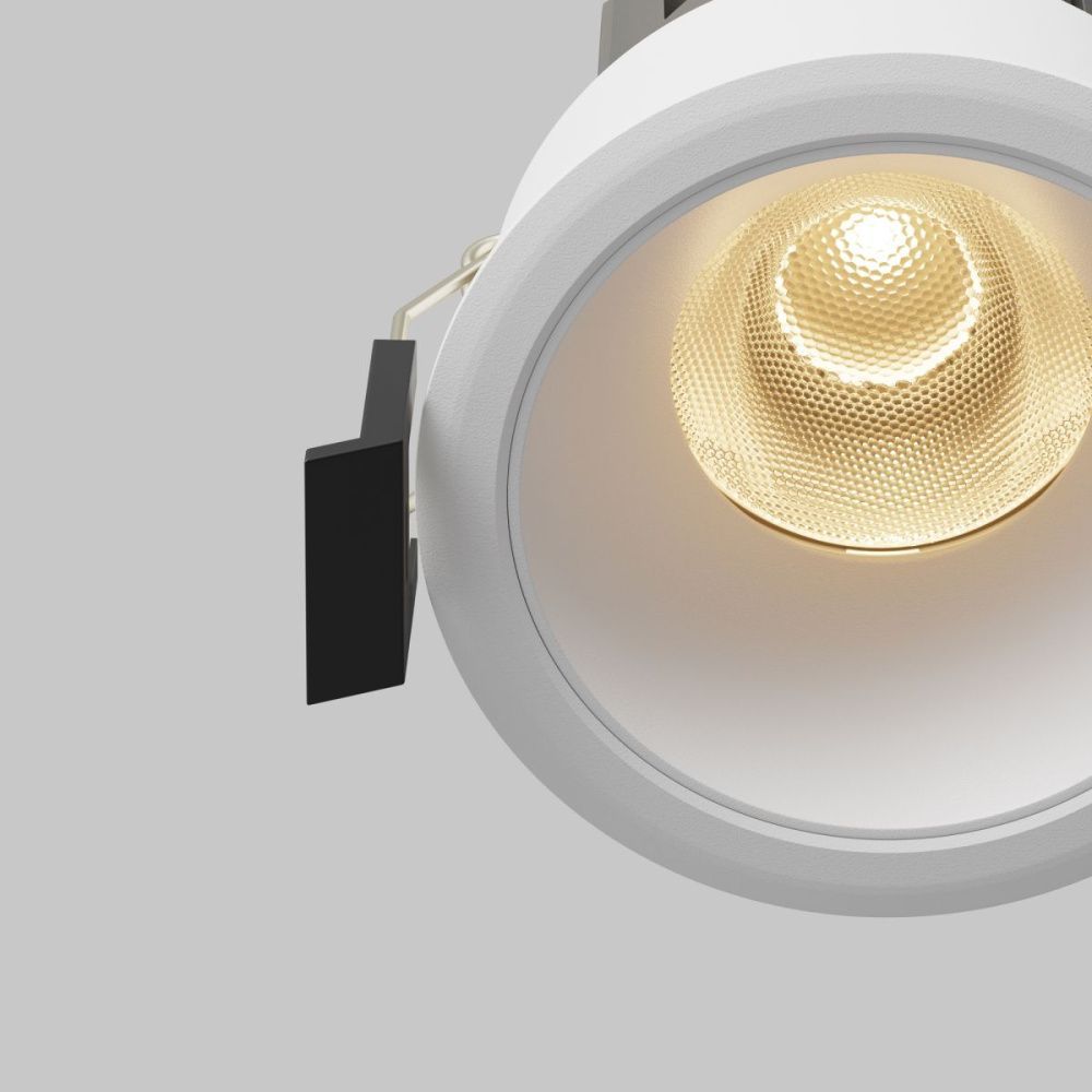 Встраиваемый светильник 6.6 см, 9W, 3000K, Maytoni Technical Dip Hight DL123-10W-3K-W, белый