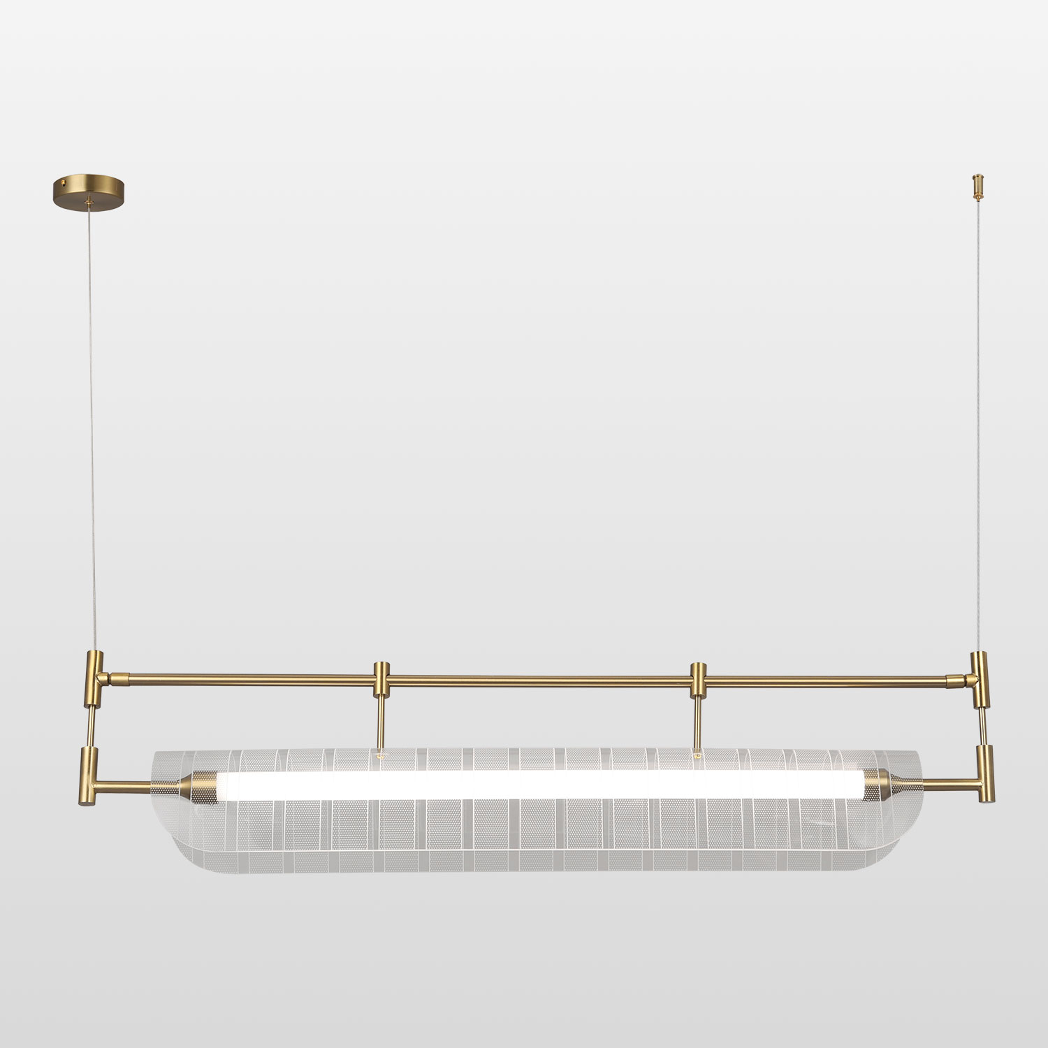 Линейно-подвесной светильник 80*10*170 см, 1*LED*15W 4000K черный Lussole Bradford LSP-7153