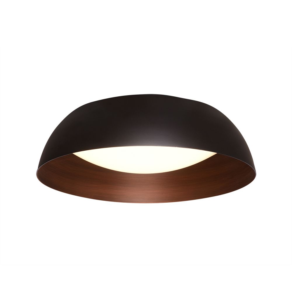 Потолочный светильник Delight Collection C019-400B Black and Copper, 24W LED, 3000K, черный