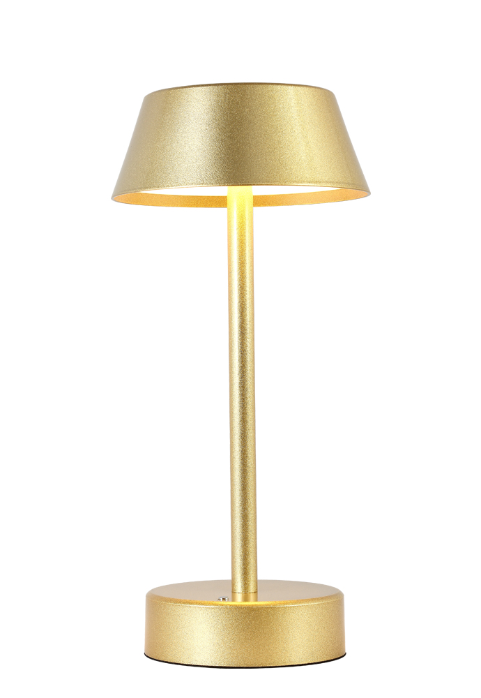 Настольная лампа 13 см, 1*6W, 3000К, Crystal Lux SANTA LG1 GOLD Золото