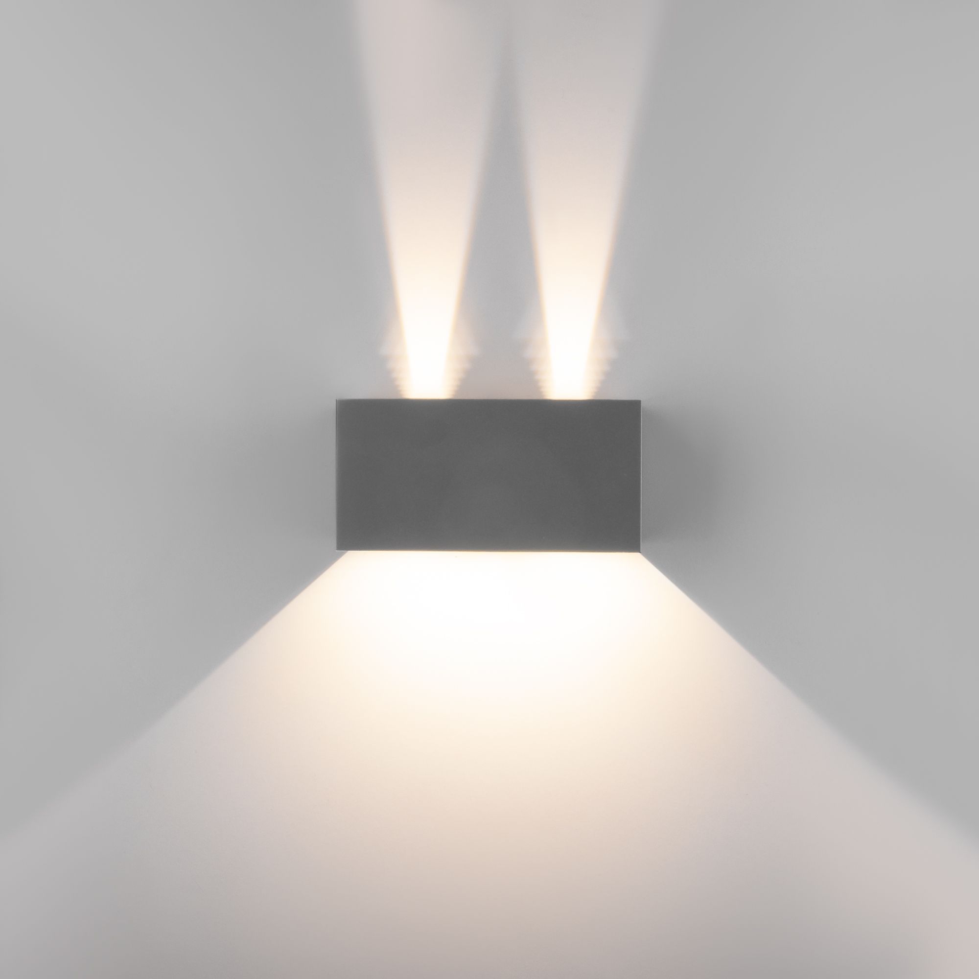 Уличный настенный светодиодный светильник WINNER DOUBLE LED IP54 35137/W серый Elektrostandard