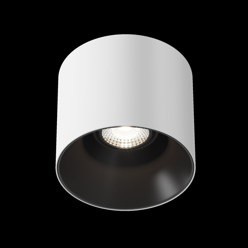 Светильник 13 см, 25W, 3000K, Maytoni Technical Alfa LED Dim Triac C064CL-01-25W3K-D-RD-WB, белый-черный