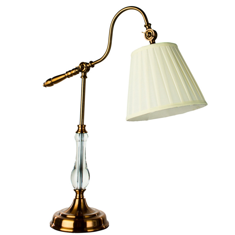 Декоративная настольная лампа Arte lamp Seville A1509LT-1PB  полированная медь