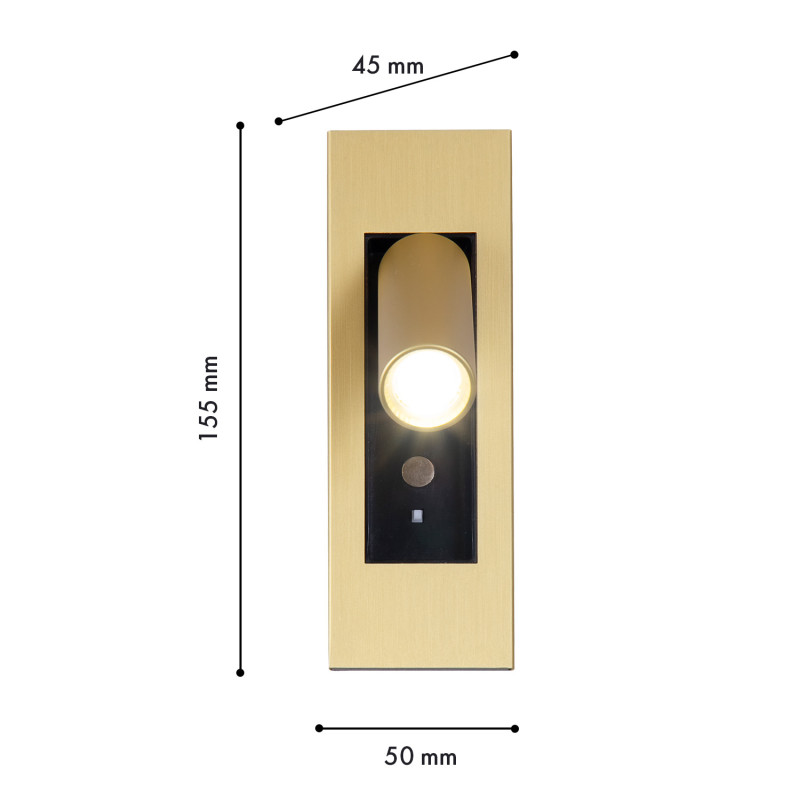 Спот 4,5*5*15,5 см, 3W, Favourite Bedside 4281-1W