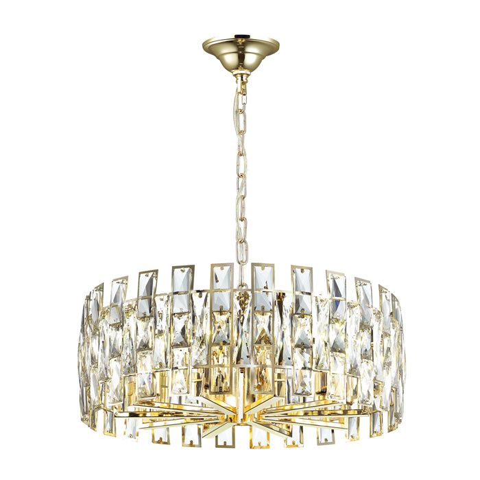Подвесная люстра Odeon Light Diora 4121/10 золото, диаметр 55 см