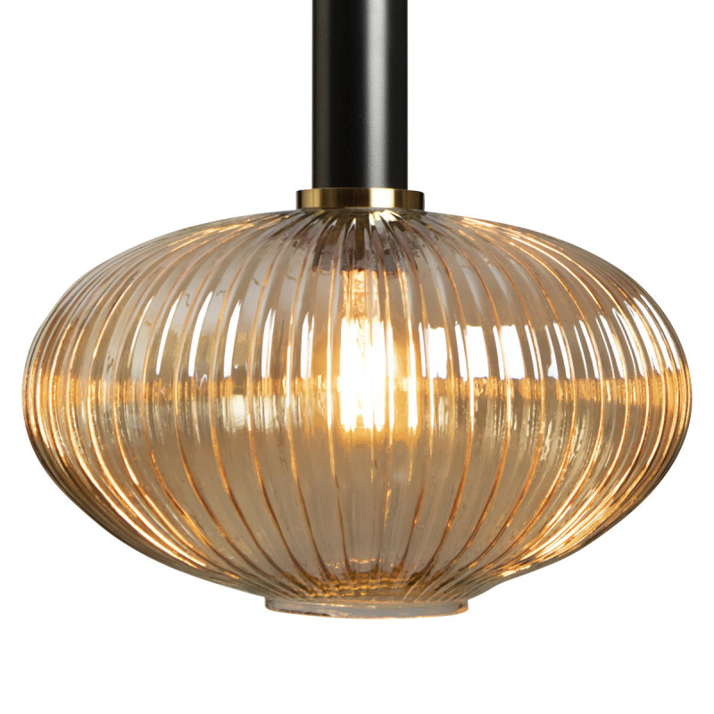 Подвесной светильник 30 см LOFT IT Iris 2071-C+BL черный, латунь