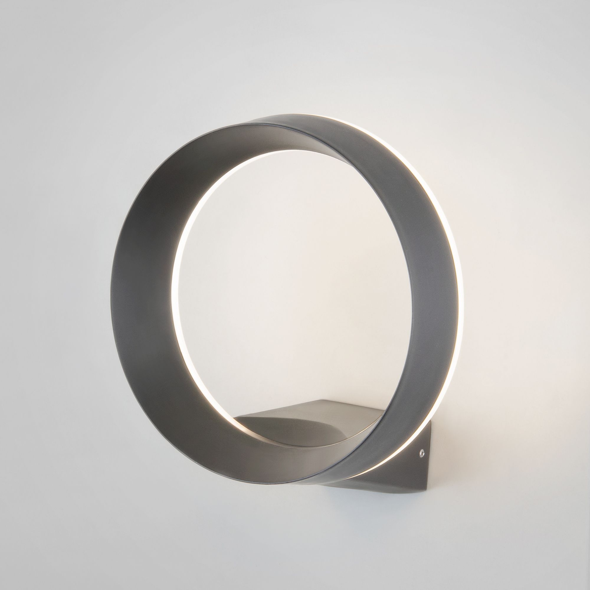 Уличный настенный светодиодный светильник Ring IP54 1710 TECHNO LED серый Elektrostandard