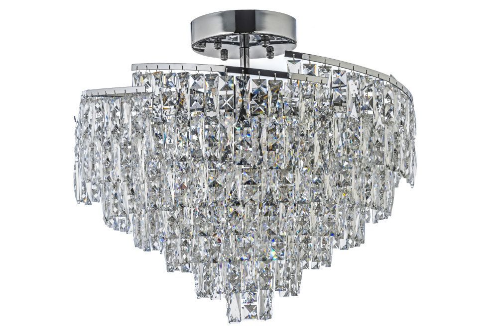 Люстра подвесная *60*53 см, 12*E14*40W, Arti Lampadari Gaiola Gaiola E 1.5.60.100 N, никель