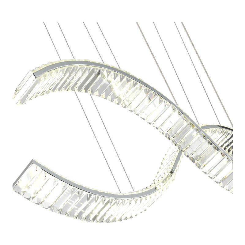 Светильник подвесной 120*18*200 см, LED*1*50W, 3000K, St Luce Aceno SL6206.103.50, Хром 