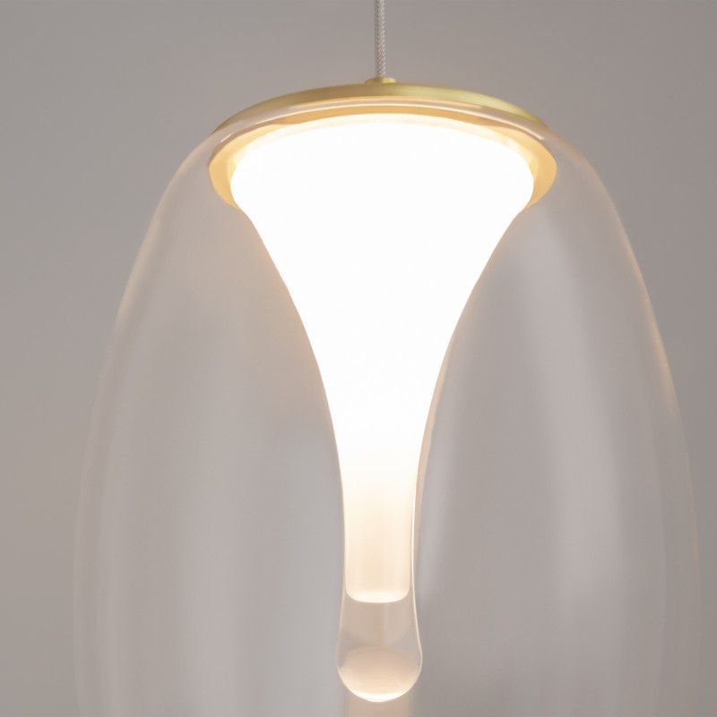 Подвесной светильник 20*20*333,1 см, LED, 7W, 3000К, Maytoni SPLASH MOD282PL-L8G3K1 золотой