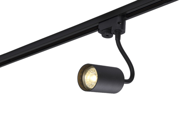 Трековый светильник однофазный 6 см Crystal Lux CLT 0.31 012 BL Черный
