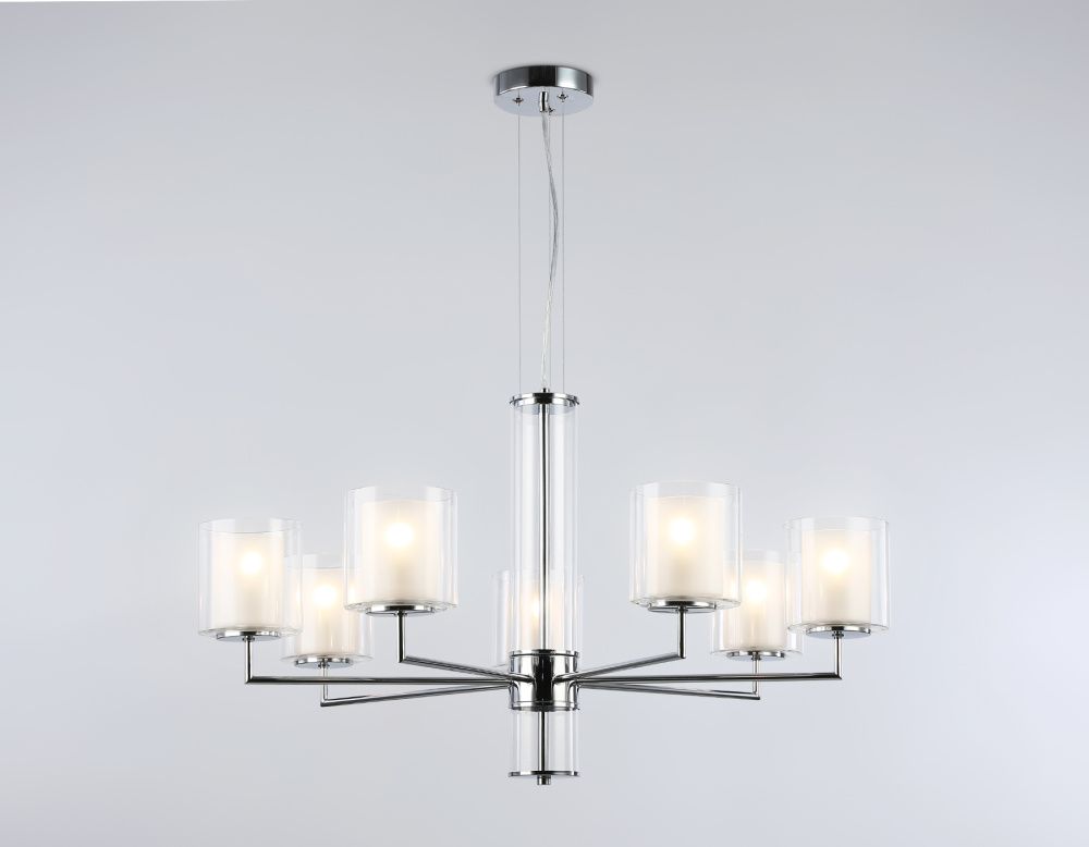 Подвесная люстра **44-126 см, 7*E14*40W, K, Ambrella Light High Light LH56003, хром