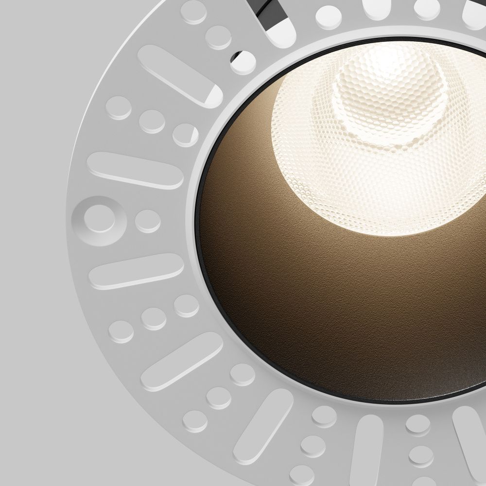 Встраиваемый светильник  DL122-15W-4K-TRS-B **-11,3 см, *LED*15W, 4000K, Maytoni technical Dip DL122-15W-4K-TRS-B, Черный
