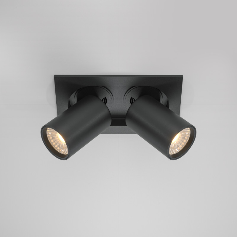 Встраиваемый светильник 15,9*9,5*9,8 см, LED*20W, 3000 К, Hidden DL045-02-10W3K-B Maytoni Downlight, Черный