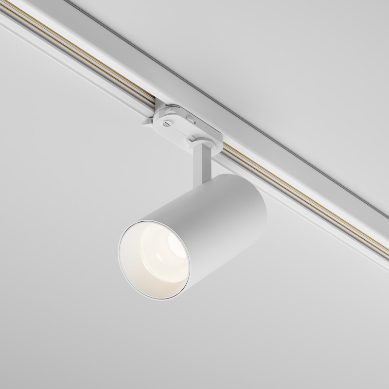 Трековый трехфазный светильник 7 см, 20W, 2700-5000K, Maytoni Focus Led TR197-3-20WCCT-M-W, белый
