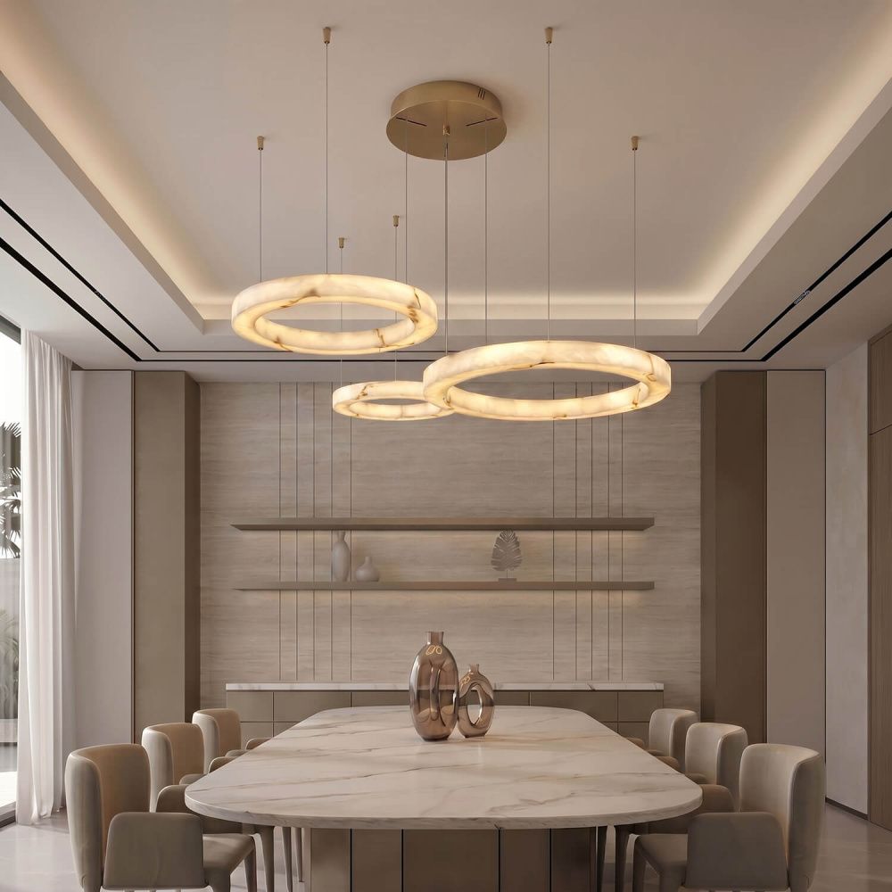 Подвесной светильник *80/60/40*6/6/5-180 см, *LED*103W, 3000-6000K, MODELIGHT  MDL.8486.800.600.400PL BS, Латунь