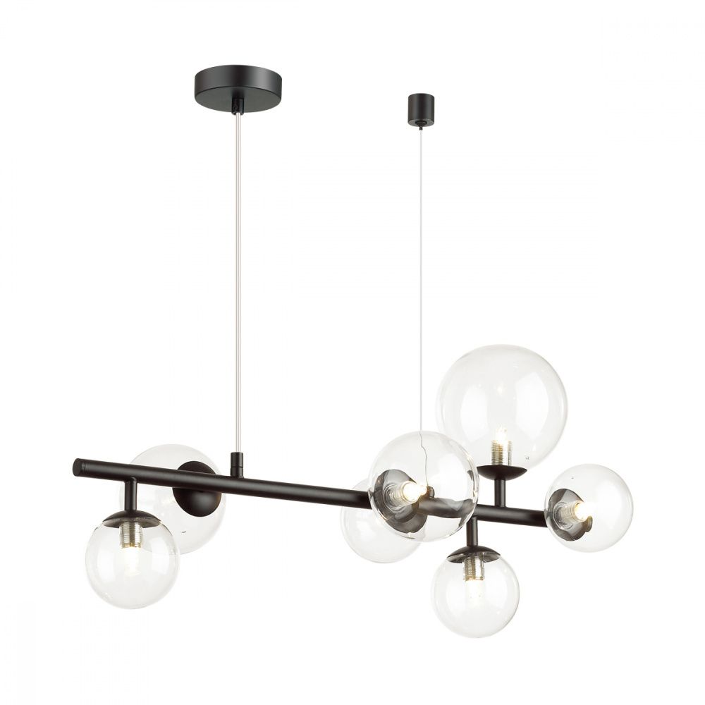 Подвесная люстра 65*120 см, G9, 15 м2 Odeon Light Tovi 4818/7, черный