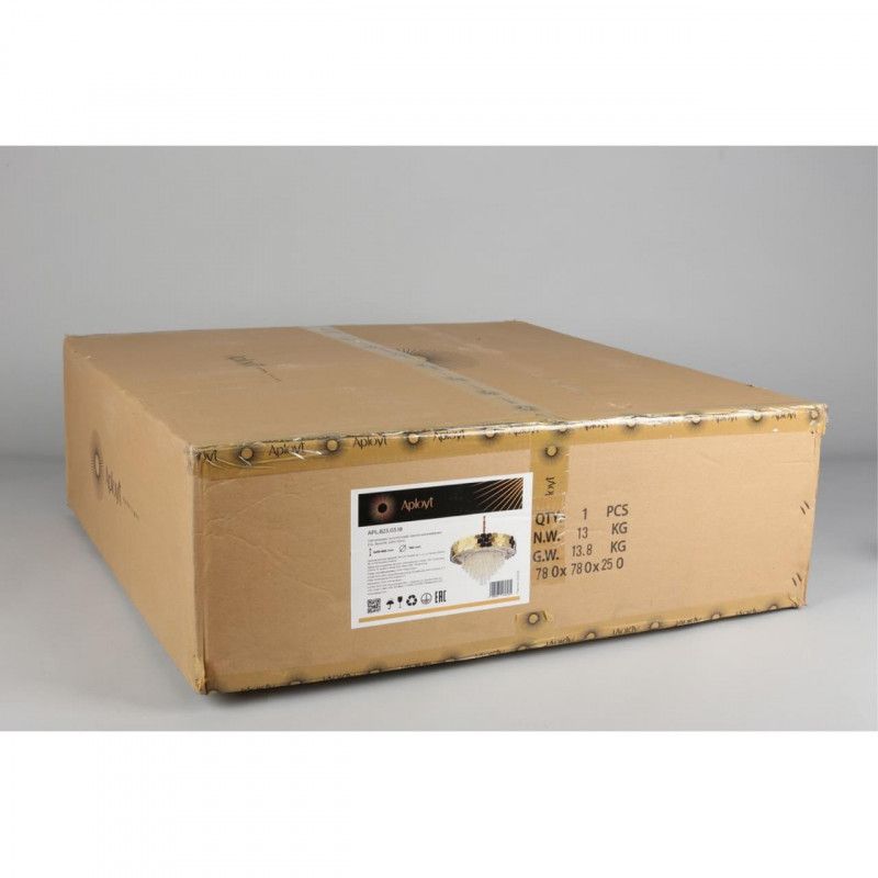 Каскадная люстра 80*70-140 см, 18*E14, 60W, Aployt Dzhoell APL.823.03.18, золотой