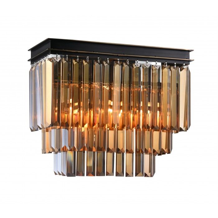 Настенный светильник Newport 31102/A black+gold, черный+золото