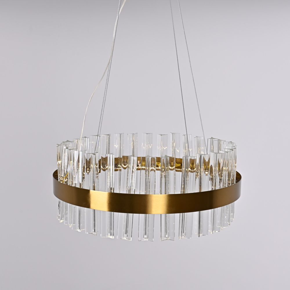 Подвесная люстра Saturno Not Baroncelli Suspension D40 40*40*18 см, 1*LED*20W, ImperiumLoft 40.1643-0, Золотистый