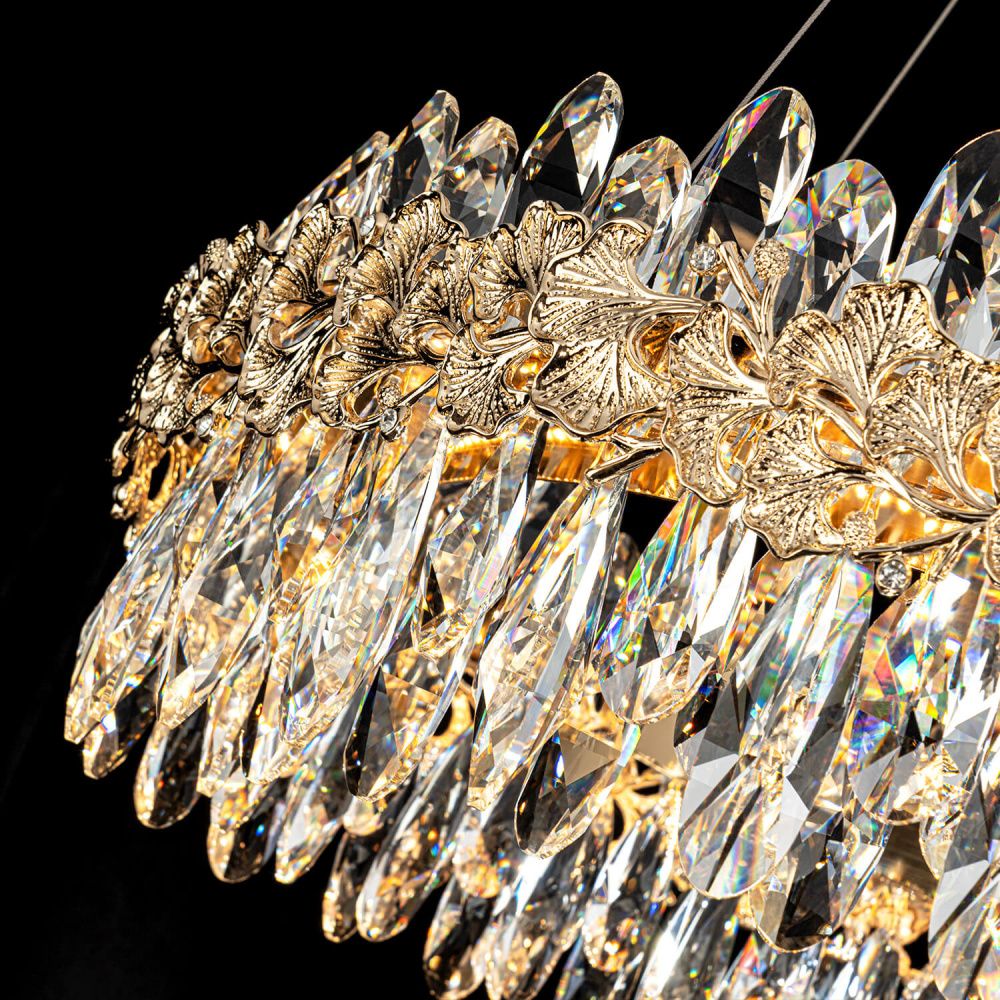 Люстра *60*20-160 см, *LED*73W, 3000-6000K, MODELUX  ML.9888.600 GD, Золото