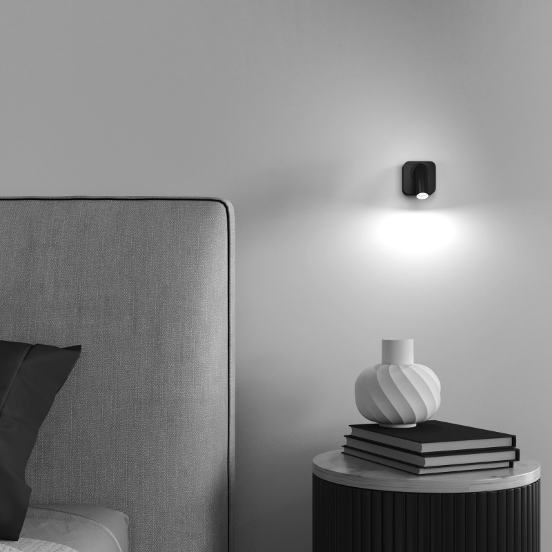 Бра 6 см, 3W, 3000К Maytoni Mirax C039WL-L3B3K черный
