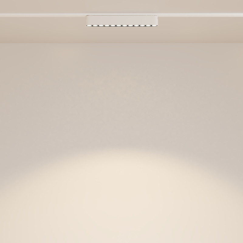 Трековый светильник 2,6*22,2*2,9 см, LED 12W, 3000К, Белый Maytoni Points TR082-1-12W3K-M-W