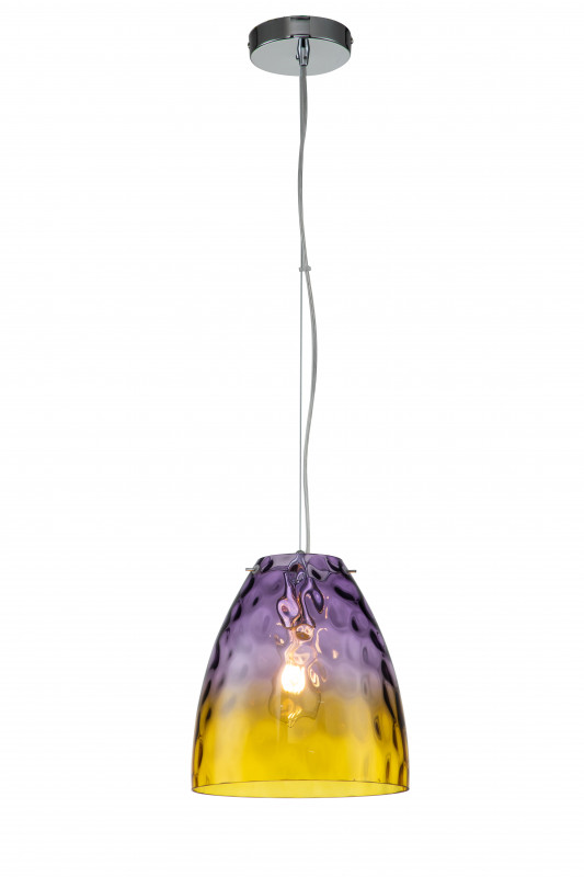 Подвесной светильник 250*250*285/1800 мм, 1*E27 хром Indigo Bacca V000294, 11028/1P Purple
