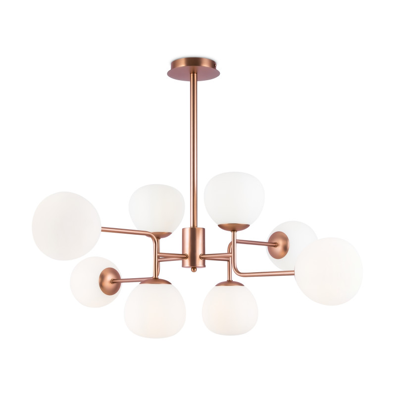 Люстра подвесная Maytoni Erich MOD221-PL-08-G, белый/золото