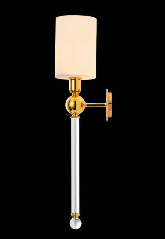 Бра Crystal Lux MIRABELLA AP1 GOLD/WHITE Золото