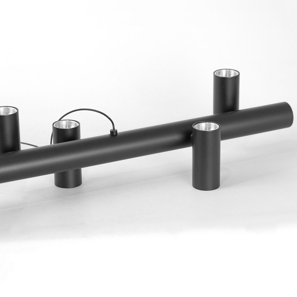 Линейно-подвесной светильник *100*45-120 см, 18*led*2W, 4000K, Lussole Hopkins LSP-7405, черный