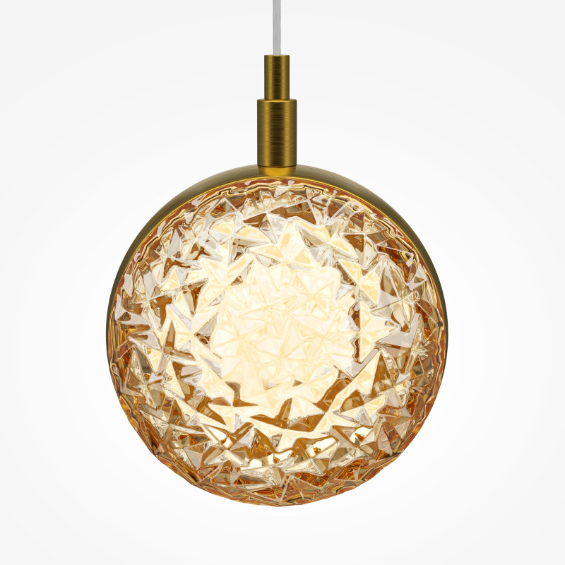 Подвесной светильник 14*13*318 см, LED, 3000К, Maytoni Mind MOD299PL-L10BS3K латунный