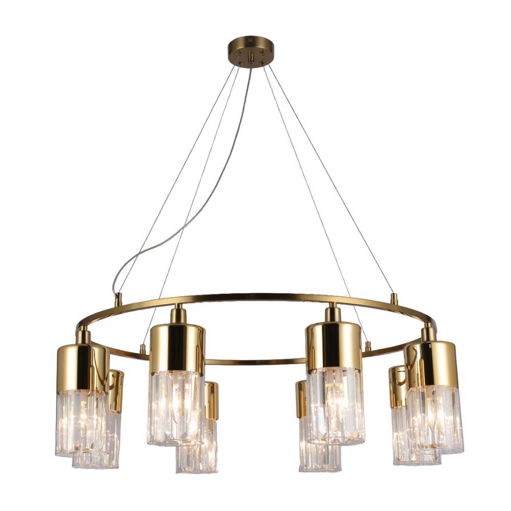 Люстра 82*82*100 см, 8*E14 Gerhort G11066/8COP CL, Медь