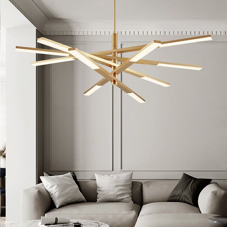 Люстра на штанге ORTON на 3 D96 Gold 16*23*23 см, 6*LED*6W, ImperiumLoft 241024-26, Золотистый